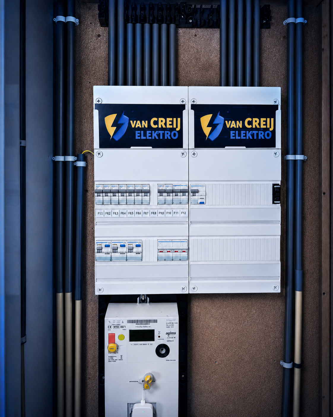 Groepenkast gemaakt door Van Creij Elektro